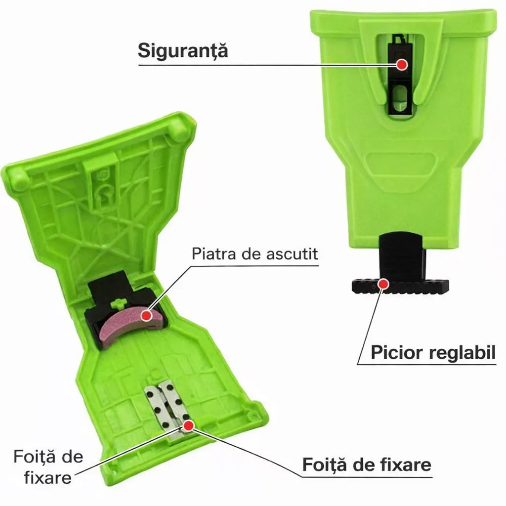 Ascuțitor Instant pentru Lanț Drujbă fără demontare - SharpForce™