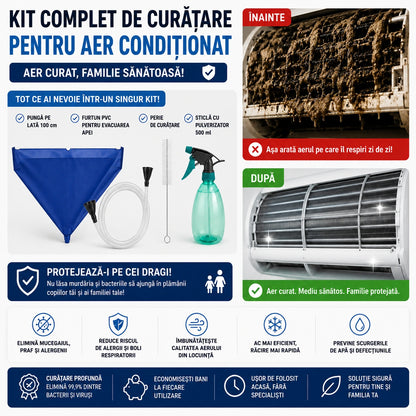 Protecție Completă pentru Familia Ta cu un Aer Condiționat Curat și Fără Bacterii - AerCurat™