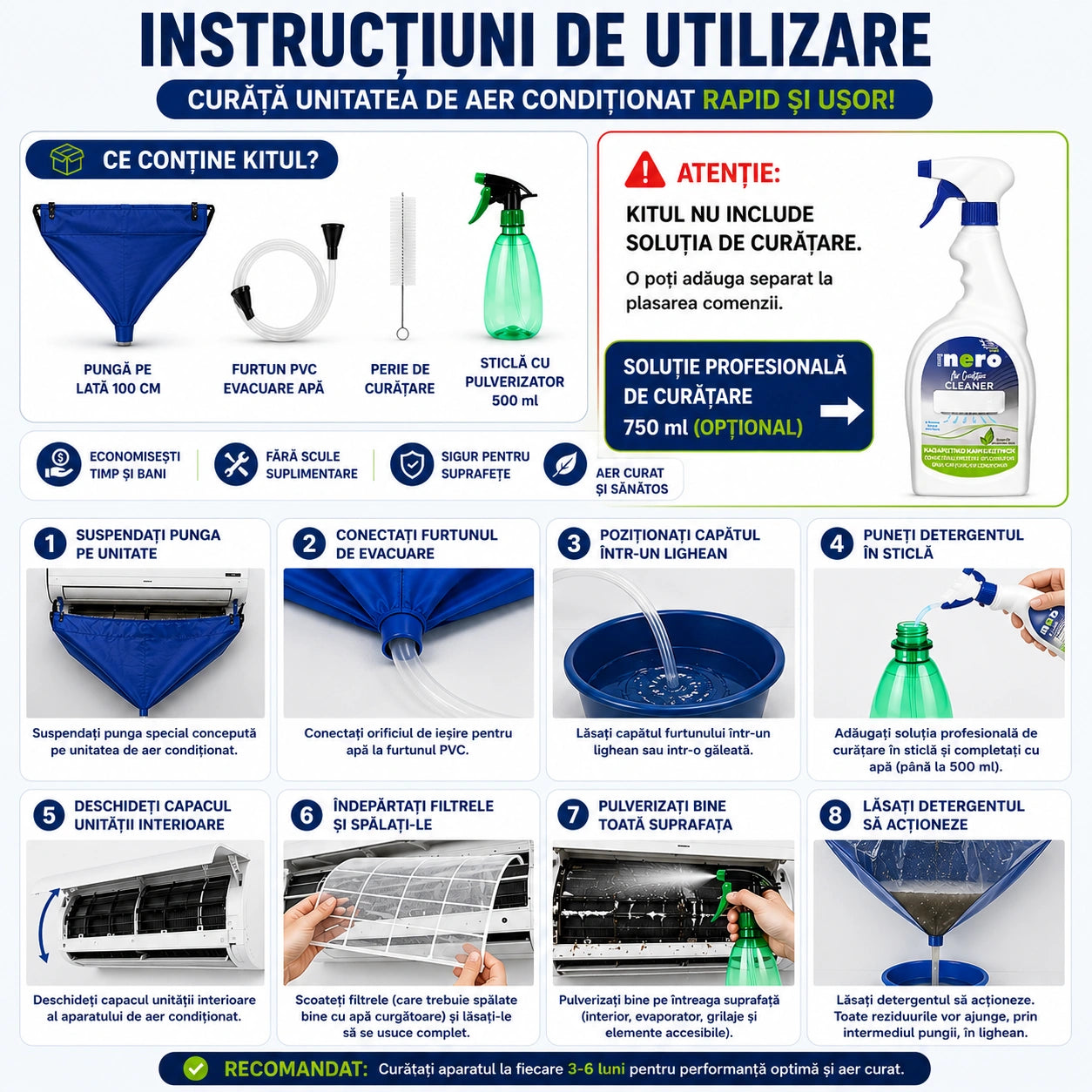 Protecție Completă pentru Familia Ta cu un Aer Condiționat Curat și Fără Bacterii - AerCurat™
