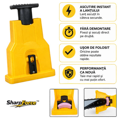 Ascuțitor Instant pentru Lanț Drujbă fără demontare - SharpForce™